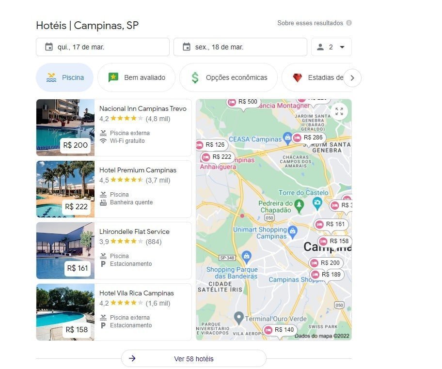 como escolher palavras chave para seo de hotel busca hotel com piscina