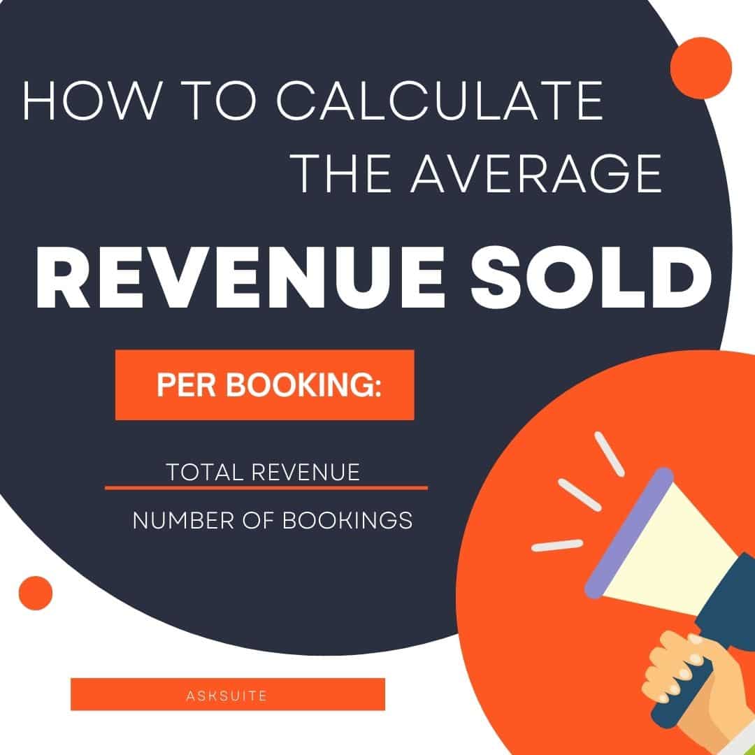 average revenue sold per booking