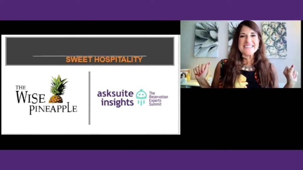 Christine Trippi presenting at Asksuite Insights