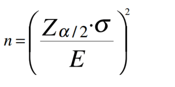 calculo numero de muestra test ab