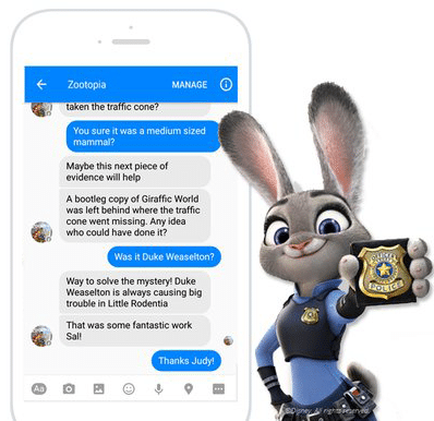 chatbot zootopia x