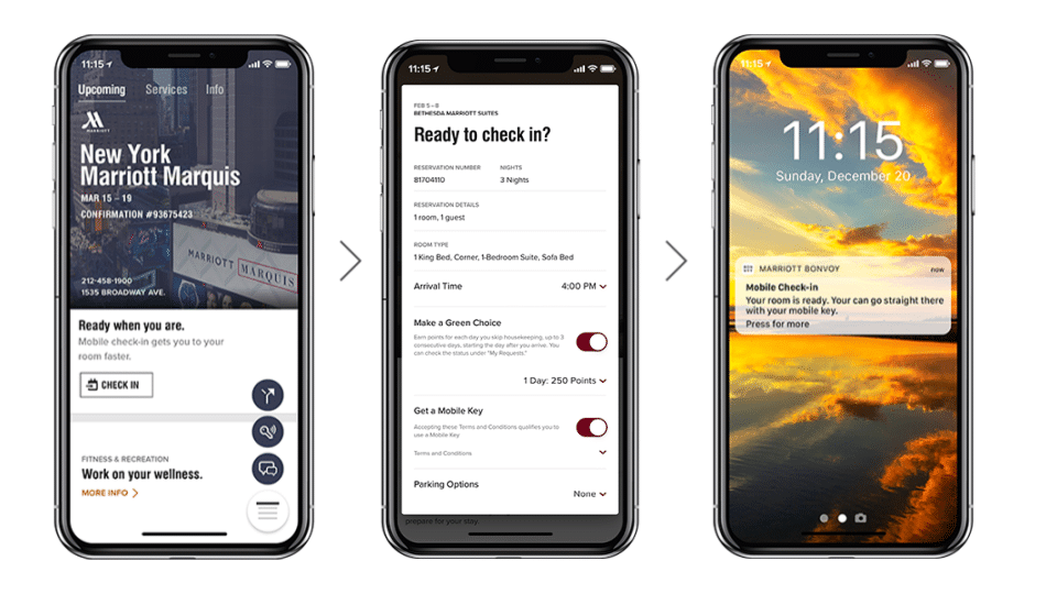 marriot mobile check in 