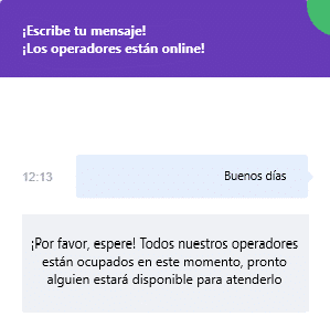 espera chat asistencia