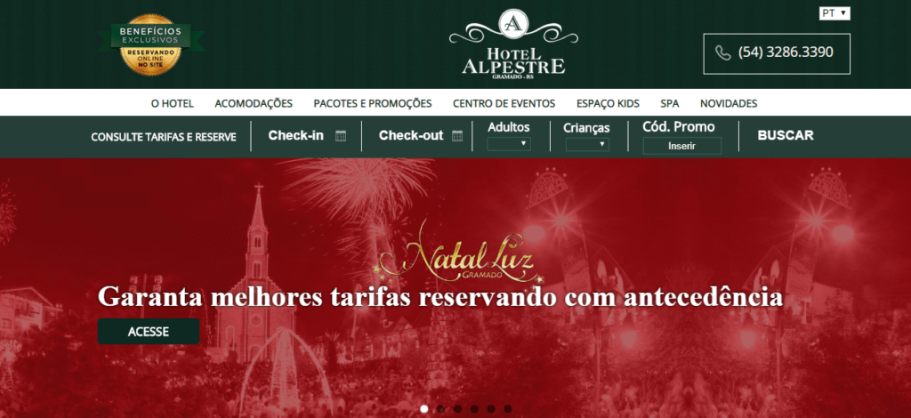 Evento Natal Luz no Hotel Alpestre