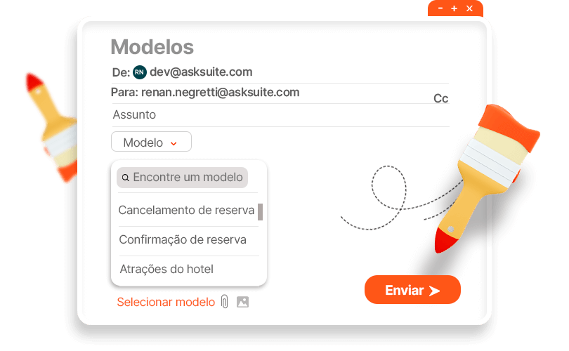 gerenciamento de e mail de entrada para hotéis ()